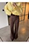 High Waist Denim Pants with Stitching Details