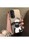 Samsung Galaxy A55 Compatible Silicone Edge Hard Back Anti-Fall Lamb Pattern Case