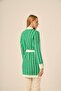 Women's Houndstooth Patterned Knitwear Cardigan Grass Green 25250 - 5