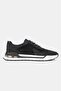 Men's Black Khaki Natural Leather Sneaker Lace up Shoes - 4