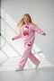 Girl's Printed Hooded Top and Bottom Tracksuit Set