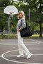 Black 3-Button Large Canvas Bag - 4