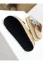 25Y103 Stone-Set Buckle 4cm Wedgesole Slippers for Women - 6