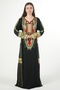 Embroidered women's jalabiya dress Embroidered on the chest and sleeves - 4