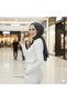 White Finger Detail Tight Fit Cotton Fabric Hijab Body Hzlrbndet04Tesbody - 6