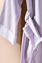 روب حمام سيليني مقاس L/XL 120 سم أرجواني - 3