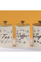 Coffee Tea Sugar Canister Set – Metal Kitchen Storage Containers with Wooden Lids - 3