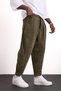 Unisex Relaxed Fit Original Design Pleated Velvet Trousers - 2