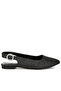 Women Glitter Slingback Flat Sandals in Black - 2
