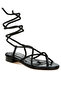 Women Strappy Lace-Up Sandals in Black