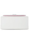 Women Pearl Top-Handle Diamante Brooch Bag in White - 7