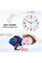 Kids Teaching Wall Clock - Silent Analog, Colorful, 10 inch - 3
