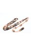 Halil Usta Signature Cut Model Wrist Length Orange Gray Crimped Amber Prayer Beads - 2