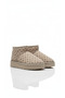 ®   I Printed Women's Short Fur Lined Beige High Sole Daily Boots 55395 - 3