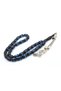 Capsule Cut Daily Size Navy Blue Black Vermicelli Crimped Amber Prayer Beads - 2