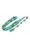 Halil Usta Signature Barrel Model Large Size Turquoise Green Crimped Amber Prayer Beads - 3
