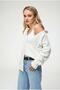 Women's Oversized Wool Blended Premium Heart Embroidered Cardigan Bone 6953