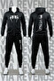 Ufc Printed Zippered Hooded Tracksuit Set
