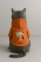 Printed Dog and Cat Clothing & Dress with Fleece Inside - Orange Color K Hooded Hoodie Bf5C3 - 3