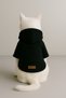 Printed Inside Fleece Dog and Cat Clothing & Dress - Black Color K Hooded Hoodie Ba719 - 3