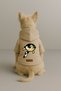 Printed Dog and Cat Clothing & Dress with Fleece Inside - Beige Color K Hooded Hoodie Bddf7 - 2