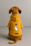 Printed Dog and Cat Clothing & Dress with Fleece Inside - Yellow Color K Hooded Hoodie B9Ef6 - 2