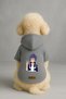 Printed Inside Fleece Dog and Cat Clothing & Dress - Gray Color K Hooded Hoodie B9642 - 2