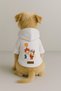 Printed Inside Fleece Dog and Cat Clothing & Dress - White Color K Hooded Hoodie B6862 - 2