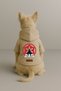 Printed Dog and Cat Clothing & Dress with Fleece Inside - Beige Color K Hooded Hoodie Bd5Fb - 2