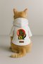 Printed Dog and Cat Clothing & Dress with Fleece Inside - White Color K Hooded Hoodie B6Fe4 - 3