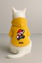Printed Dog and Cat Clothing & Dress with Fleece Inside - Yellow Color K Hooded Hoodie Be3B1 - 3