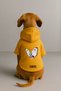 Printed Dog and Cat Clothing & Dress with Fleece Inside - Yellow Color K Hooded Hoodie Ba303 - 2