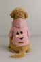 Printed Dog and Cat Outfit & Dress with Fleece Inside - Pink Color K Hooded Hoodie B1A80 - 2