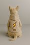 Printed Fleece Inside Dog and Cat Clothing & Dress - Beige Color K Hooded Hoodie B8122 - 2