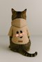 Printed Dog and Cat Clothing & Dress with Fleece Inside - Beige Color K Hooded Hoodie B1A80 - 3