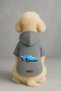 Printed Dog and Cat Clothing & Dress with Fleece Inside - Gray Color K Hooded Hoodie B29A1 - 2