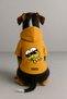 Printed Dog and Cat Clothing & Dress with Fleece Inside - Yellow Color K Hooded Hoodie B75Ad