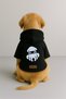 Printed Inside Fleece Dog and Cat Clothing & Dress - Black Color K Hooded Hoodie B3Ad6