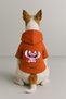 Printed Dog and Cat Clothing & Dress with Fleece Inside - Orange Color K Hooded Hoodie B2Bf2 - 2