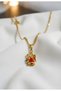 Gold Color Christmas Bell New Year Necklace Christmas Gift - 3