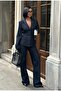 Women's Premium Denim Jeans Set with Tie Detail - 3