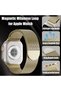 Magnetic Milanese Mesh Stainless Steel Apple Watch Band (42/44/45/46/49mm) Gold - 2