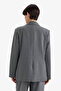 Regular Fit Buttoned Blazer Jacket F9465Ax25Au - 6