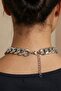 Thick Silver Color Chain Necklace – Tarnish Free, Anti Allergic Statement Design (40+5 cm) - 4