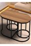 Round Coffee Table Set (1 Table + 2 Chairs) - 6