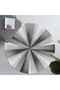 Soft textured round rug for living room/bedroom, 120 cm, plastic backing - 2