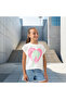 Embellished Heart Print T-shirt with Short Sleeves
