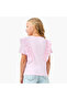 Solid T-shirt with Side Tulle Detail - 3