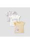 Girls' Crew Neck Printed T-shirt - Set of 3