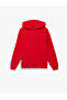 Three Yarns Ş Fleece-Lined Long Sleeve K Hooded Basic Sweatshirt - 3